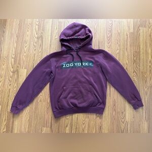 Zoo York men’s small drawstring hoodie, streetwear, burgundy